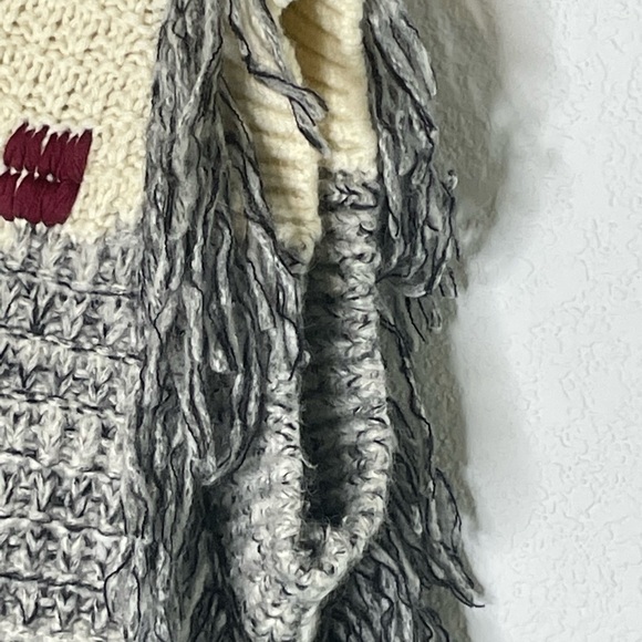 Scotch & Soda sweater sz XS wool knit short sleeve fringe style 134715 - Picture 4 of 10